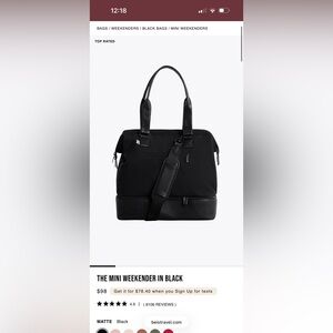 BEIS Mini Weekender Tote Bag